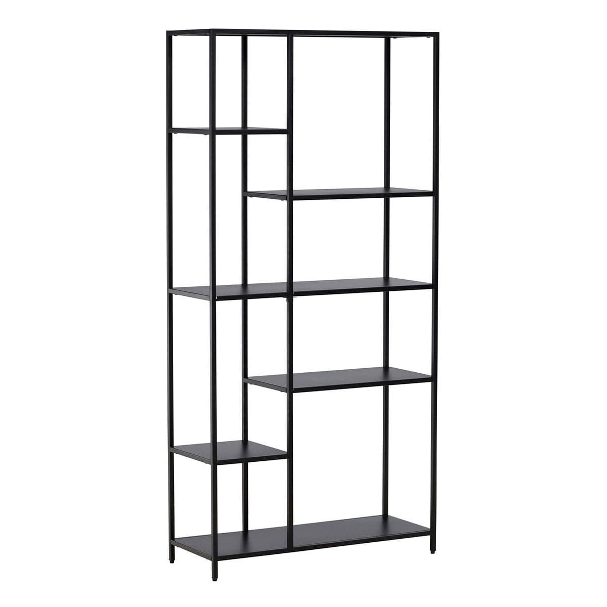 Étagère 6 Niveaux en Métal "El Alto" 164cm Noir